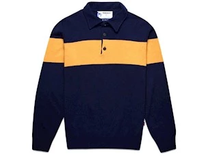 SEBAGO SWEATER MARSHILL BLUE DK-YELLOW