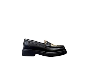 CROWN BLACK\LEOPARD MOCCASIN