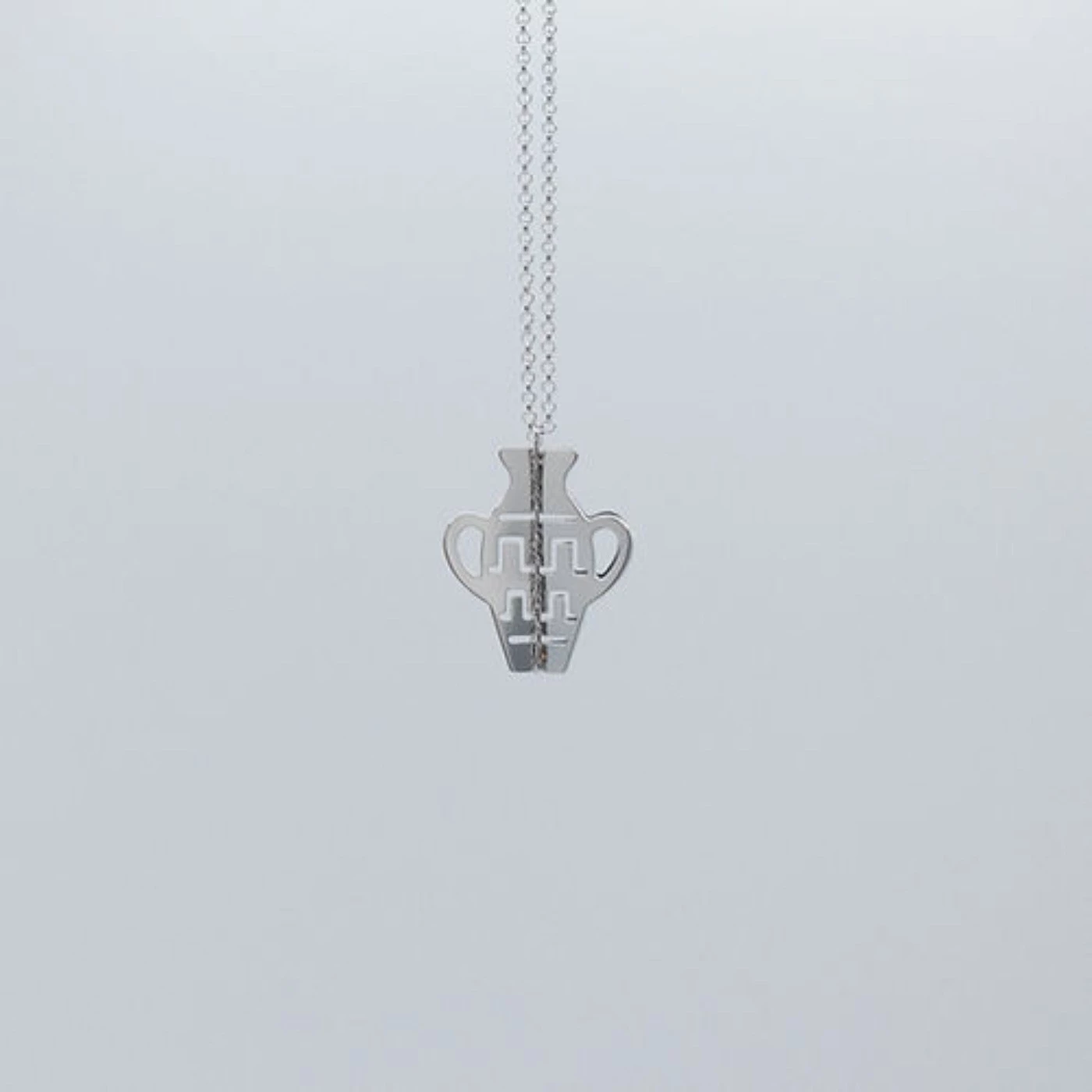 Collana 3D Anfora Argentatao