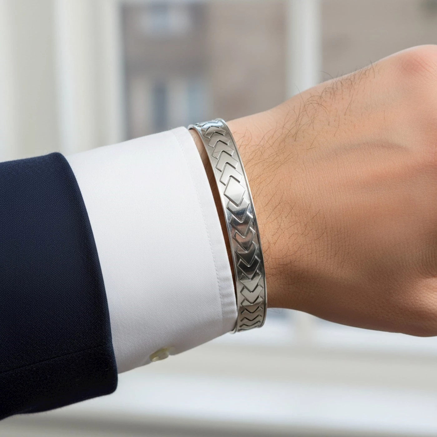 Bracciale uomo doppia freccia