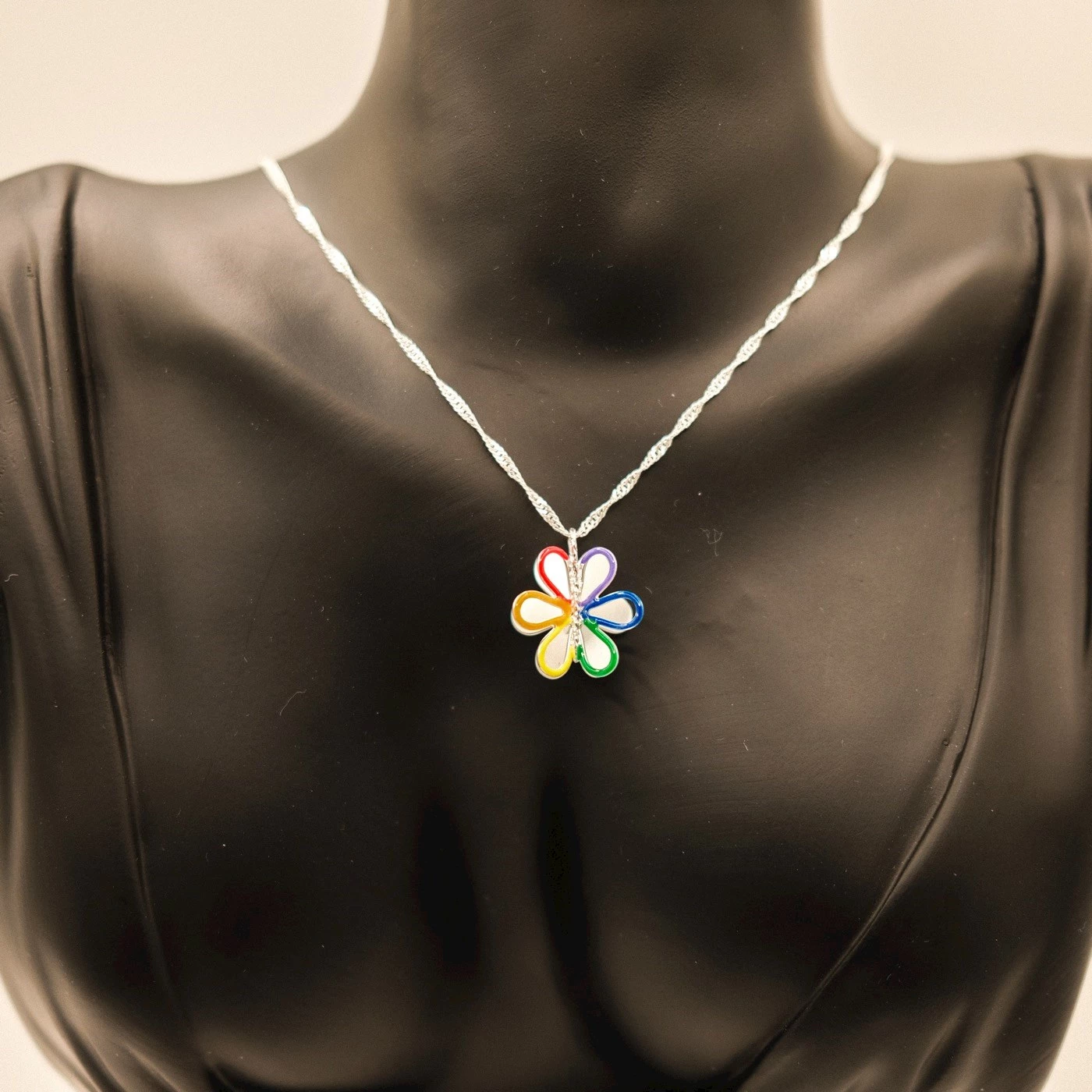 Collana Margherita Argentata