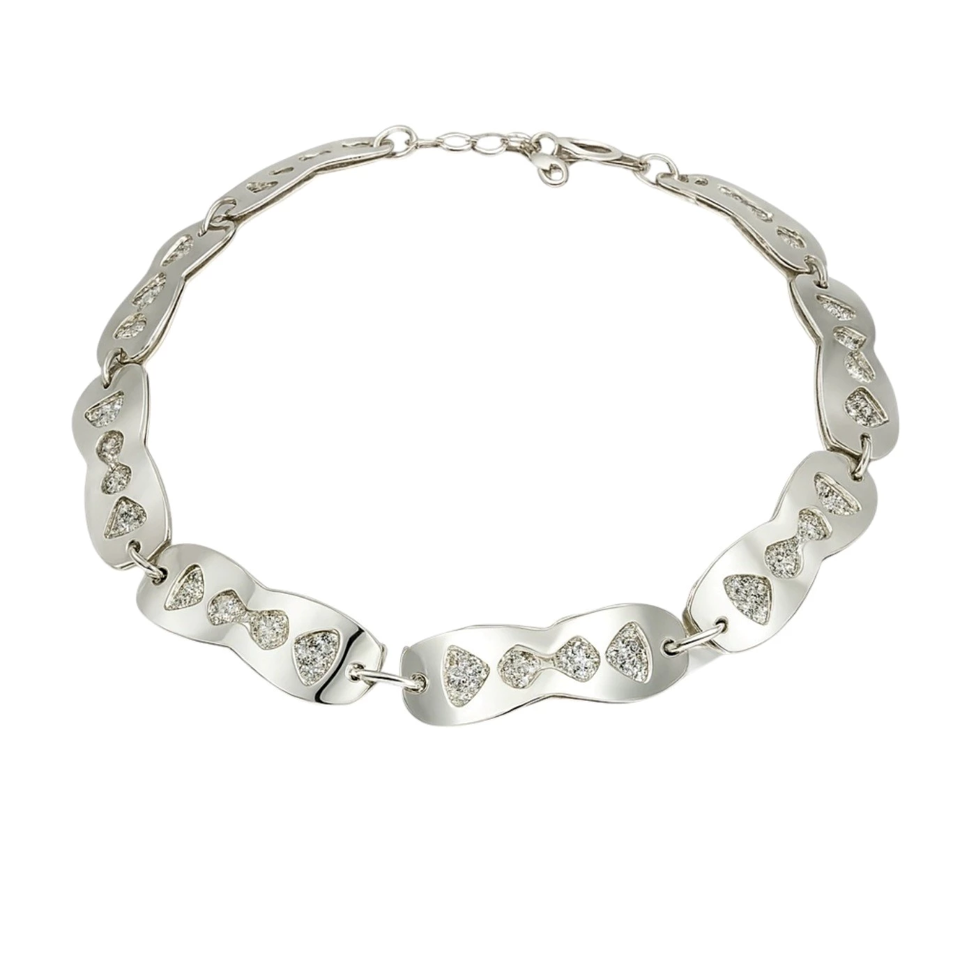 Bracciale uomo argentato