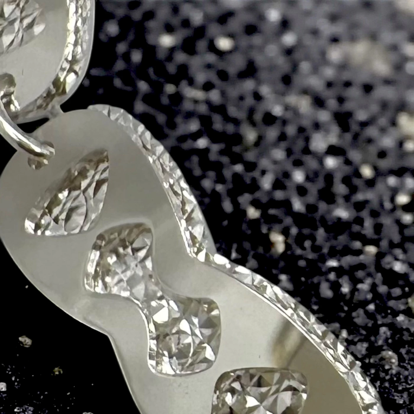 Bracciale uomo argentato