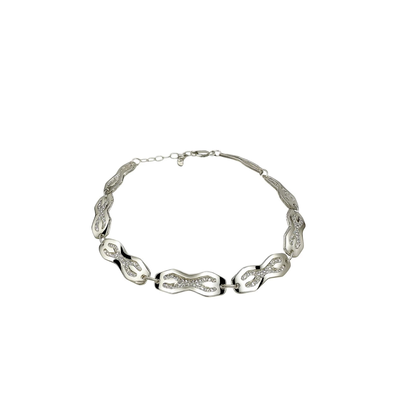 Bracciale uomo solo argento