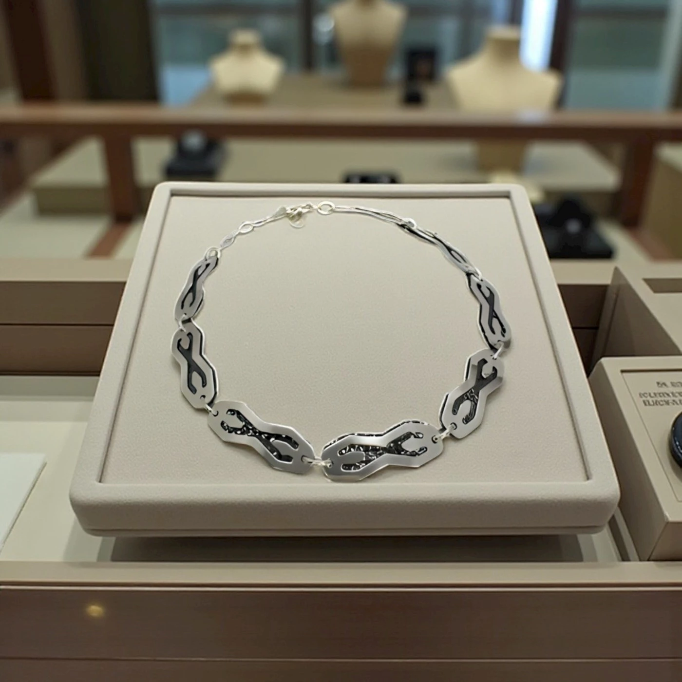 Bracciale uomo Argento e Nero