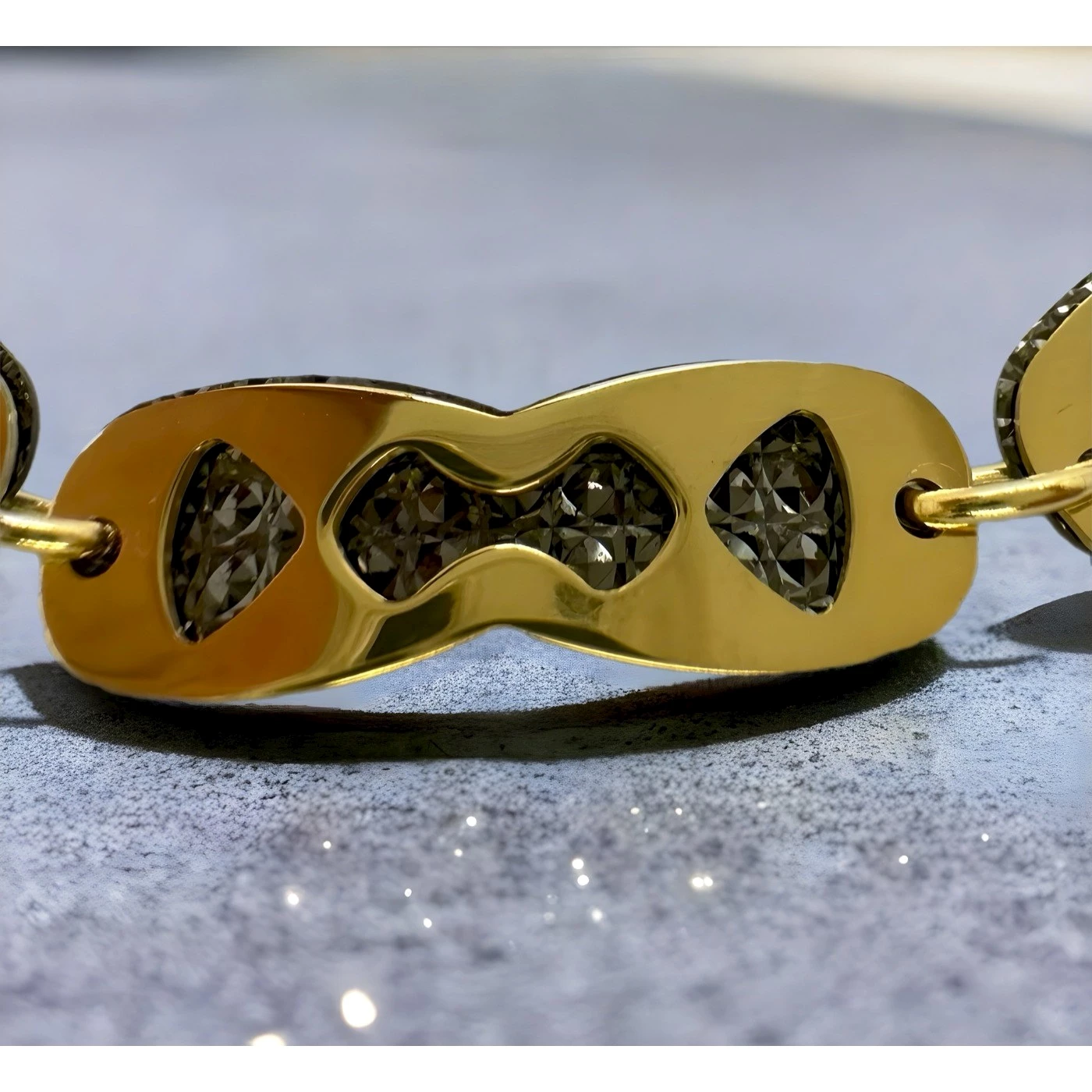 Bracciale uomo giallo nero