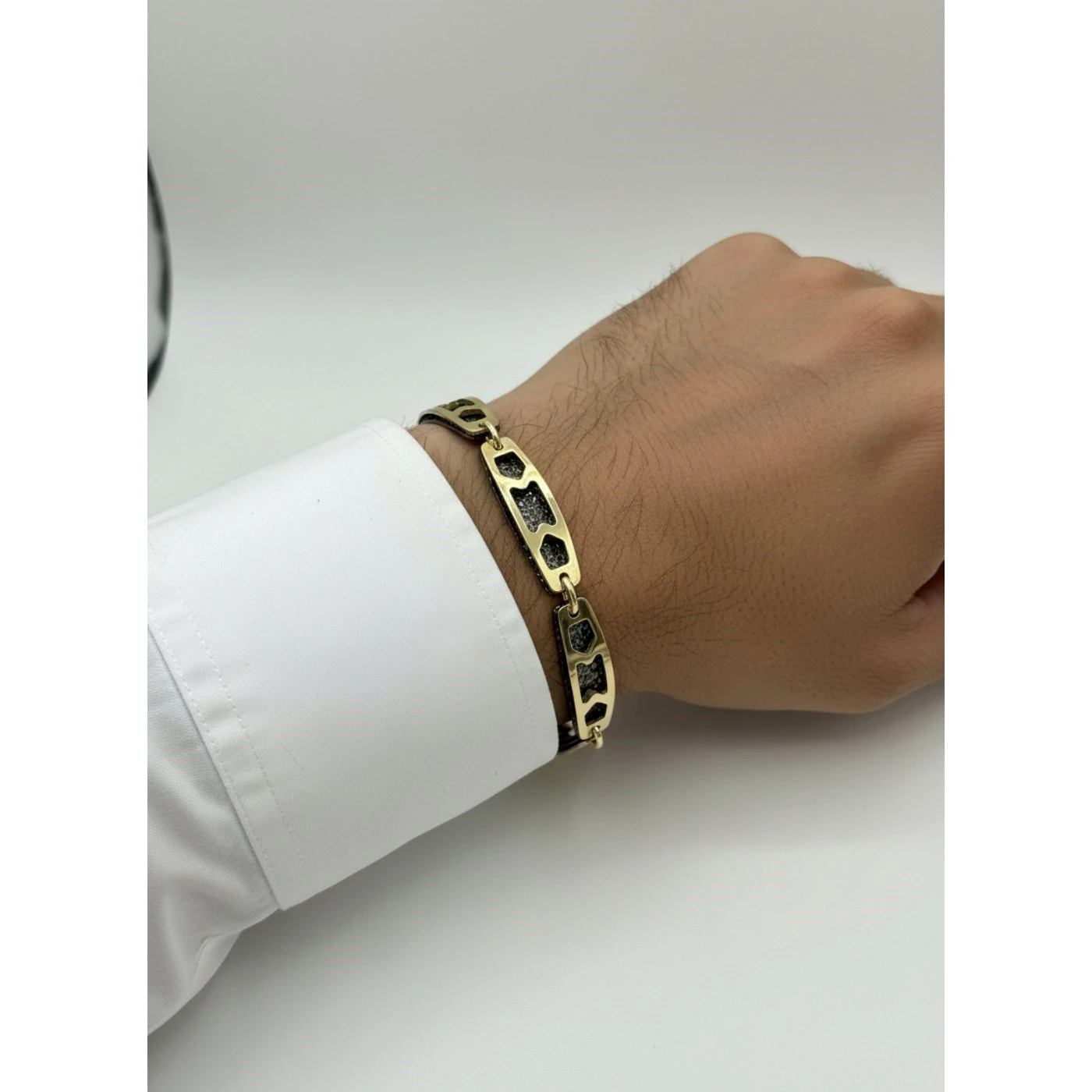 Bracciale uomo giallo nero