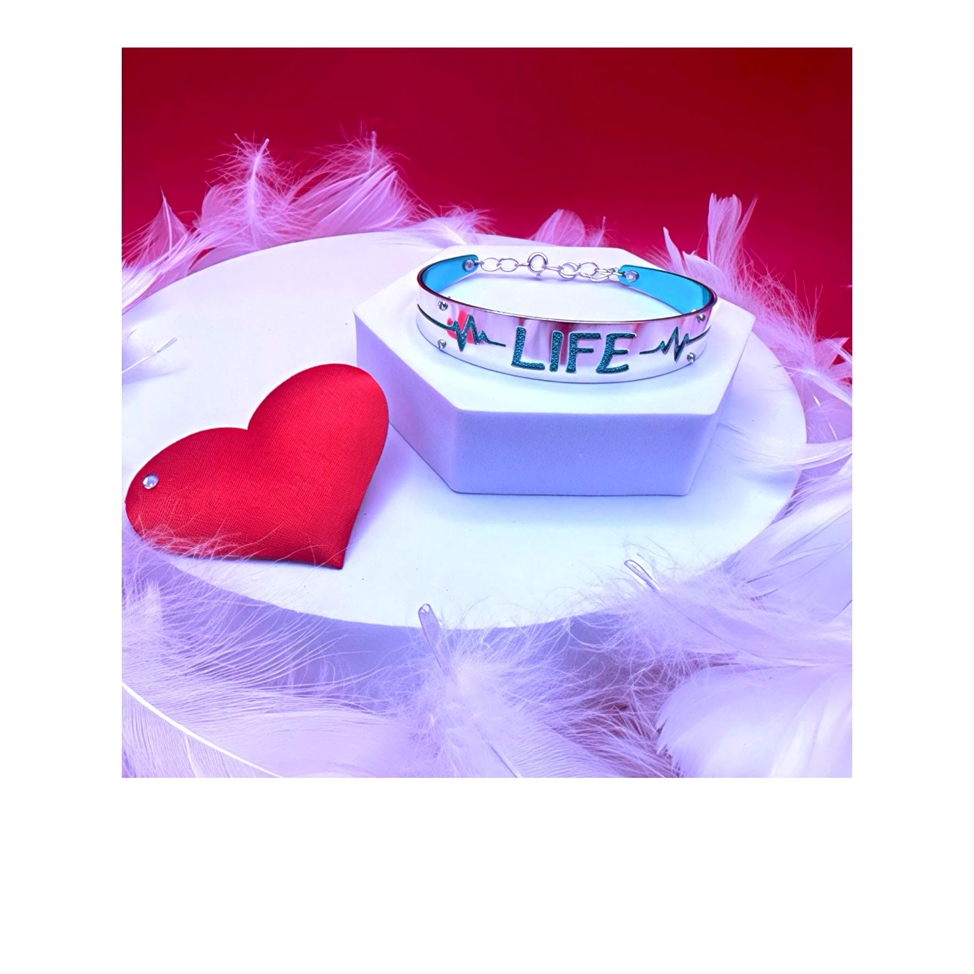 Life bracciale acquamarina