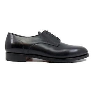 Scarpa Derby uomo Santoni 14272 N01 in pelle nera