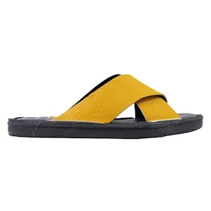 Duca D'Ascalon 102 women's sandal in yellow horse