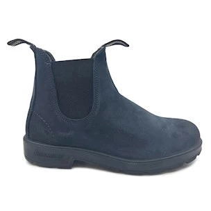 BLUNDSTONE 1462 BLUE SUEDE ANKLE BOOT WITH SIDE ELASTIC