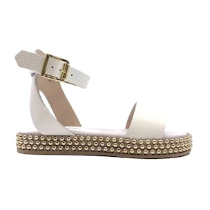 CECILE 2344 WOMEN'S WHITE LEATHER SANDAL