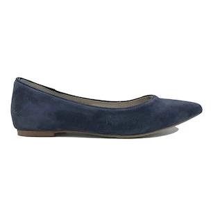 PENELOPE 3608 WOMEN'S BALLERINA WITH A BLUE SUEDE TIP