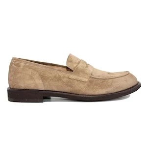 Seboy's P3784 Men's Loaves Velour in Taupe Suede