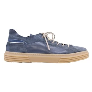 Moma 4AS018-CU Cusna men's blue leather sneaker