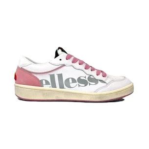 ELLESSE EL 91504W-04 WOMEN'S SNEAKER IN WHITE AND PINK LEATHER