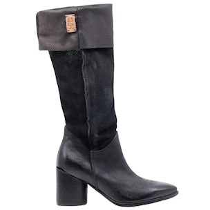 AS98 Elvin A98314 stivale donna in pelle nera