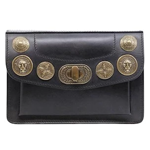 Campomaggi C017960 black leather handbag