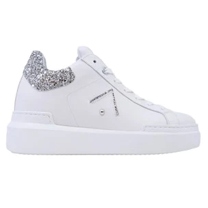 Ed Parrish CKLD-SQ61 women's sneaker with white wedge