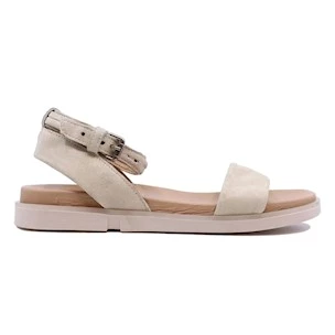 Mjus P07004 women's sandal in white nubuck leather cream