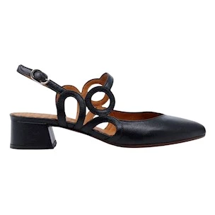 Slingback donna Chie Mihara Rox in pelle nera