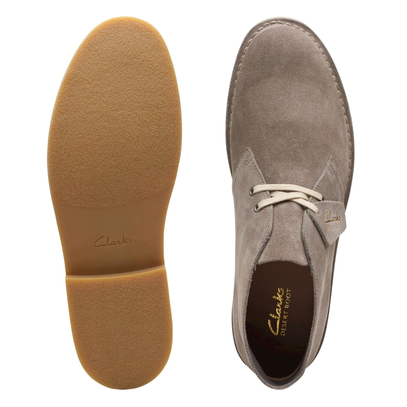 Clarks 26175160 desert boot polacchini in camoscio stone
