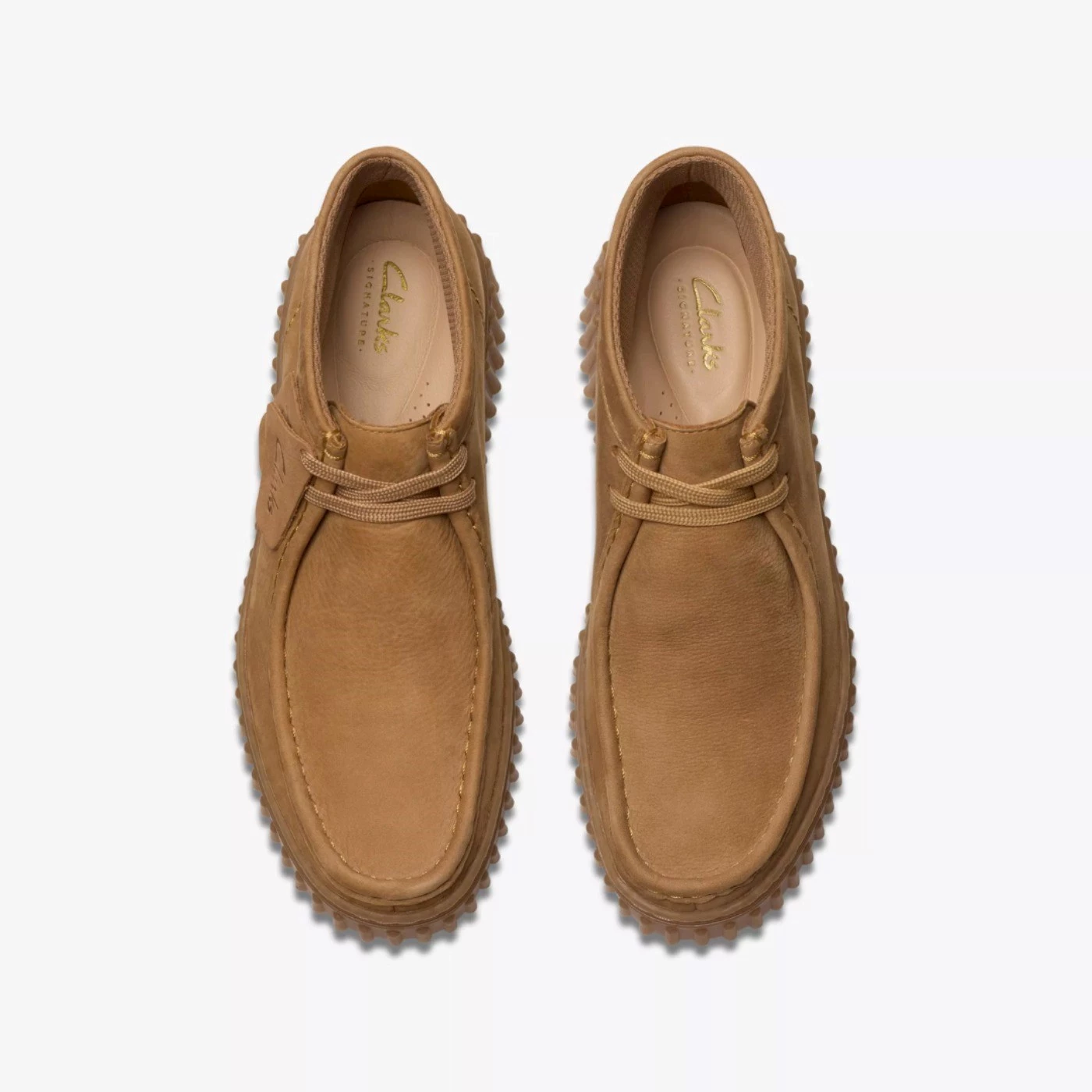 Clarks 26179359 stivaletto stringato mid in nabuk light tan