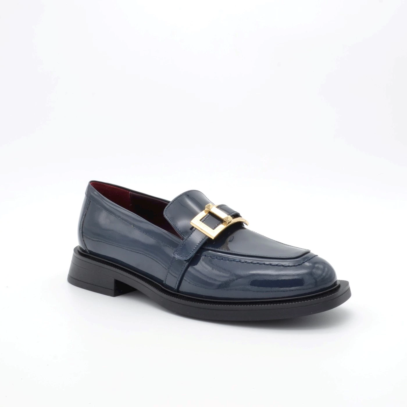 Lorenzo Mari CARLA 02  mocassini vernice blue con accessorio