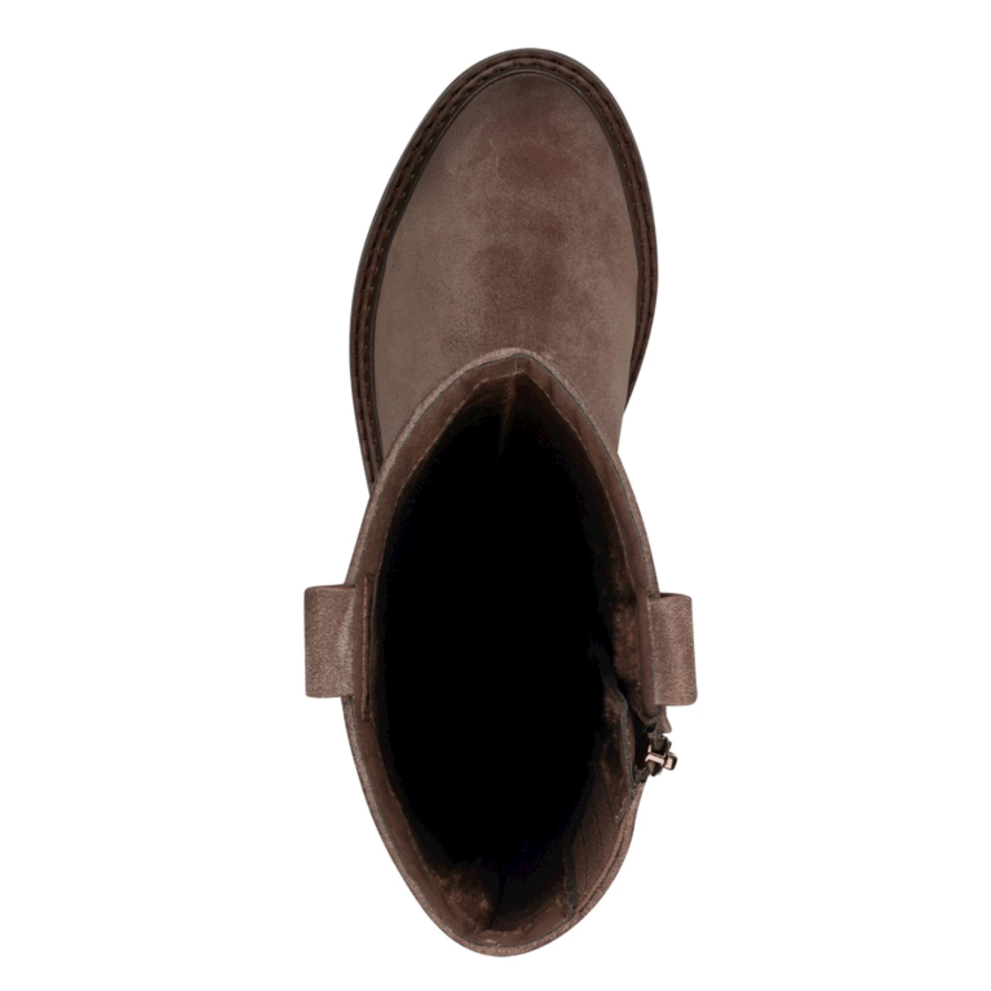 Mocassini Donna Tamaris 24302 – Pelle Scamosciata Color Tortora – 341 - 2