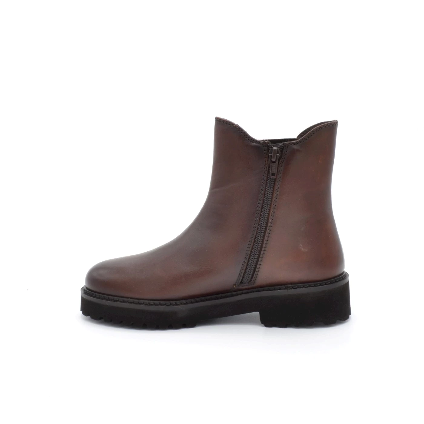 Chaussure à Talon Femme Valleverde - Marron Clair - Taille 39 EU - Taille Du Talon : 5 Cm - Cuir - Fabriqué En Italie