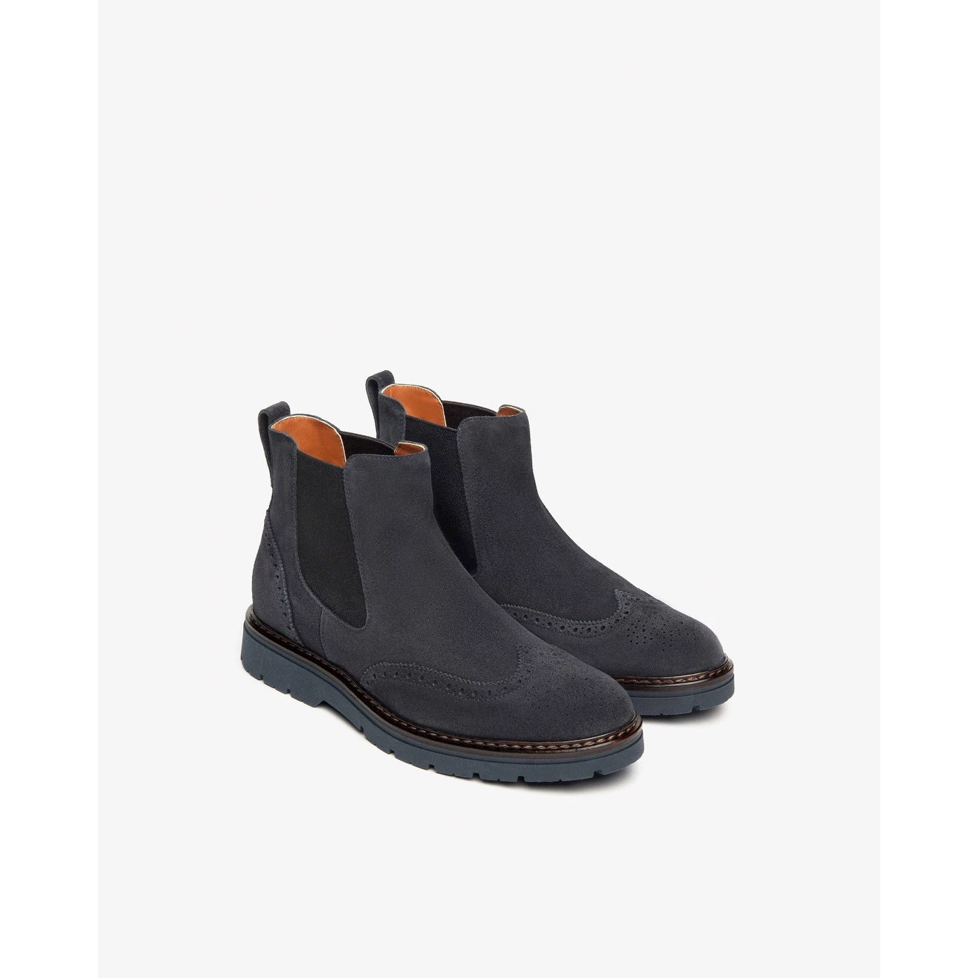 Nero Giardini I400351U stivaletti chelsea boot in camoscio blue