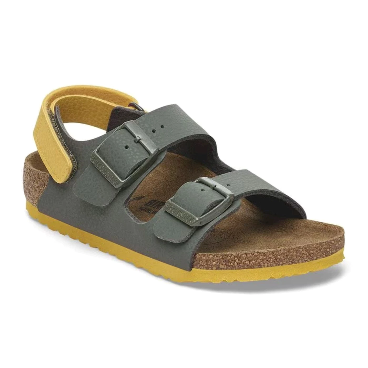Birkenstock 1029378 Milano sandalo due fibbie bicolor petrolio