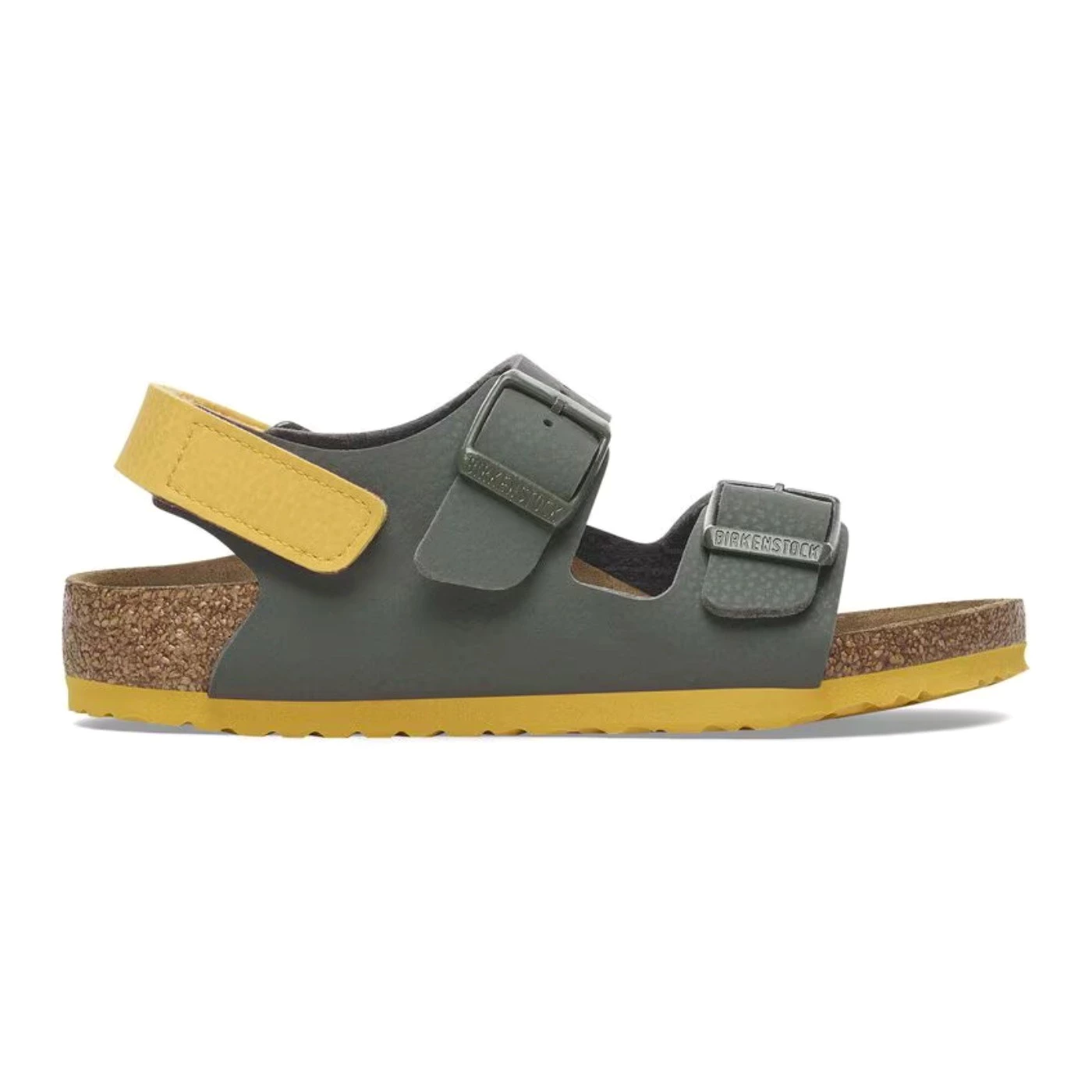 Birkenstock 1029378 Milano sandalo due fibbie bicolor petrolio