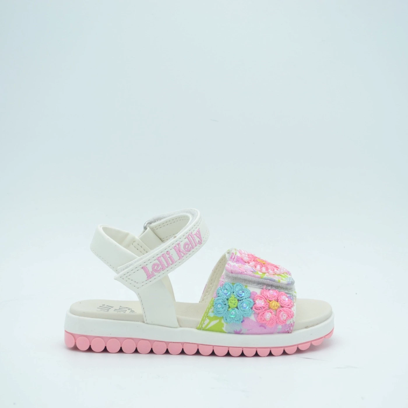Lelli Kelly LKCD4890 sandalo bianca multi con velcro