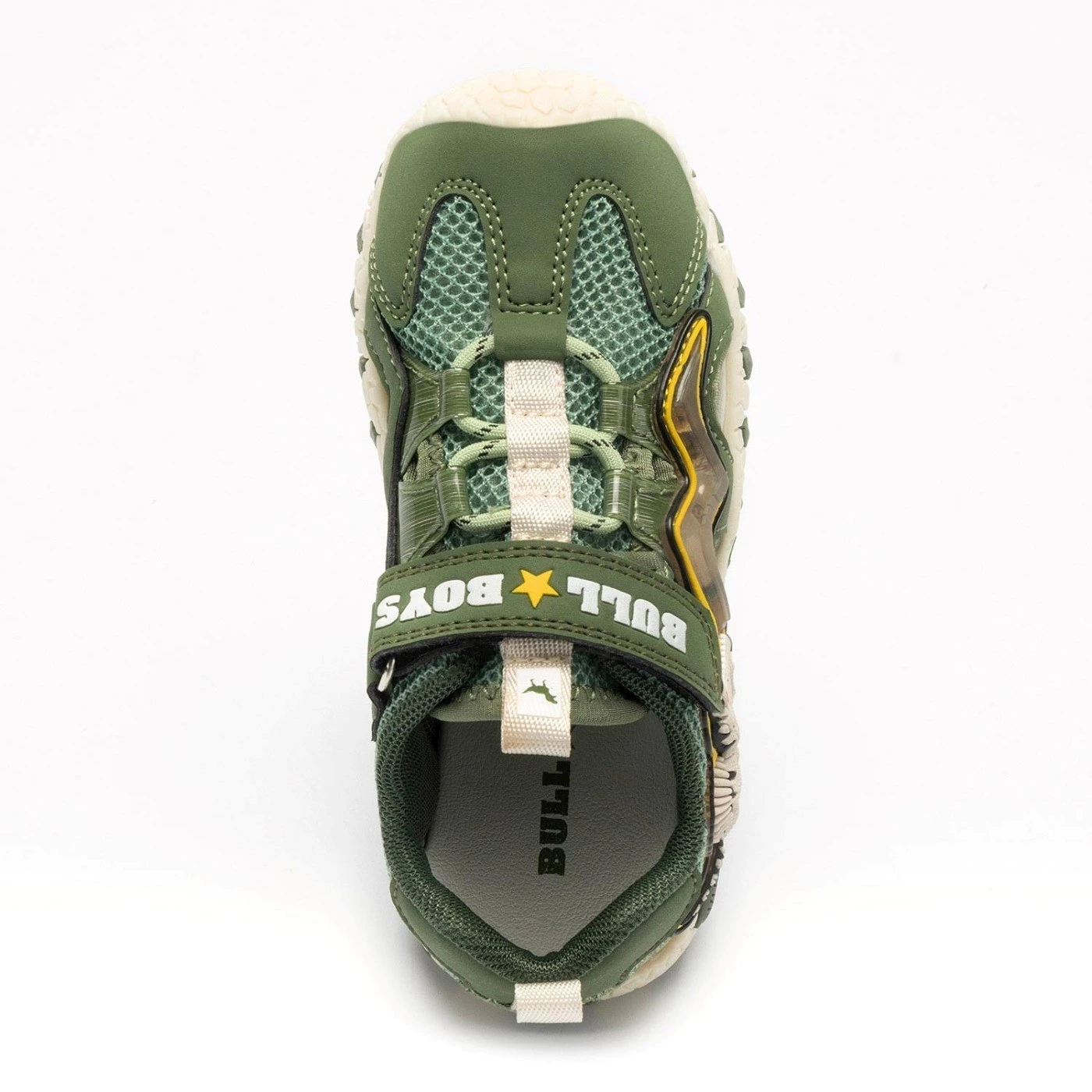 Bull Boys DNCL4533 sandalo sneakers in mesh verde con luci