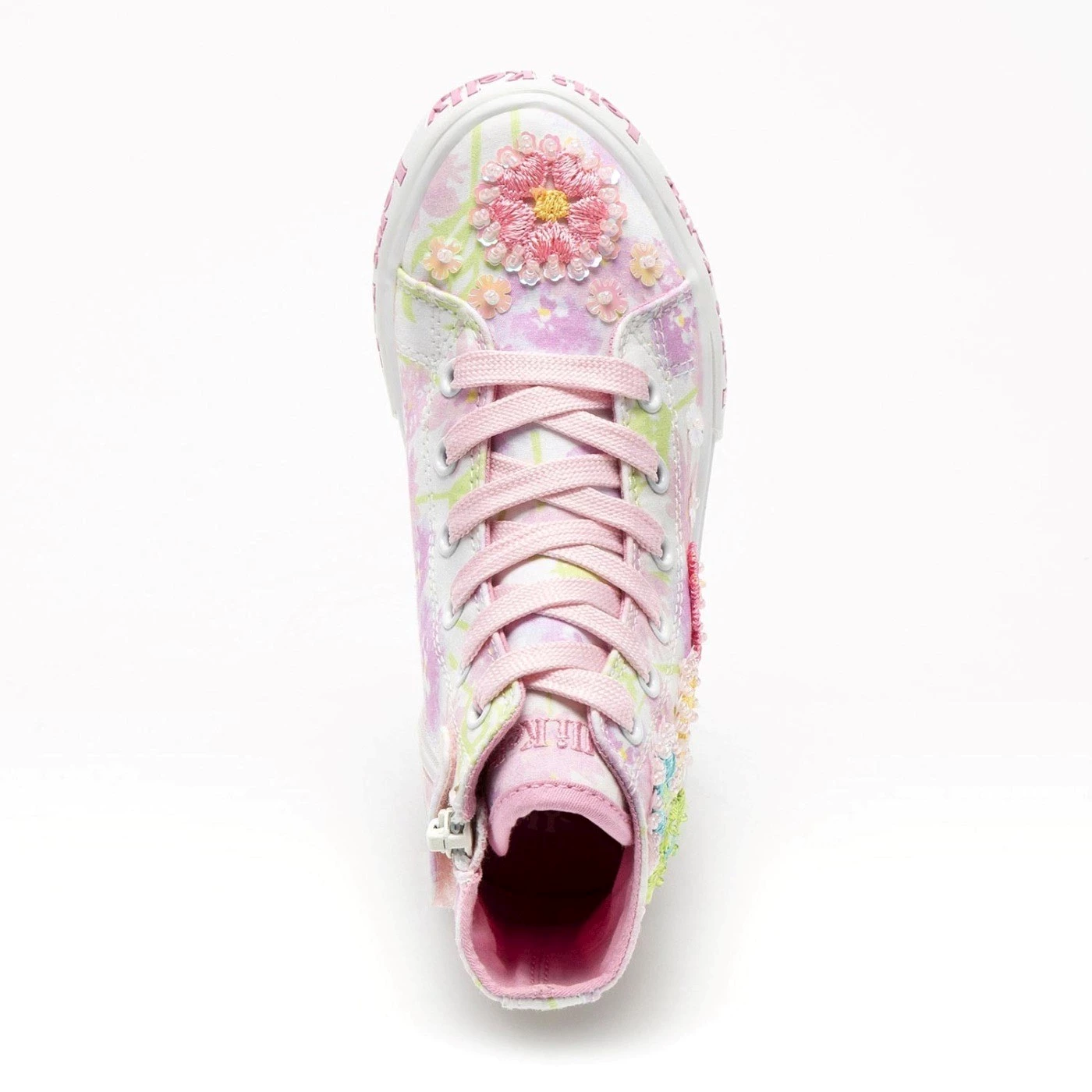 Lelli Kelly LKED4910 sneakers alta da bambina tessuto rosa multi