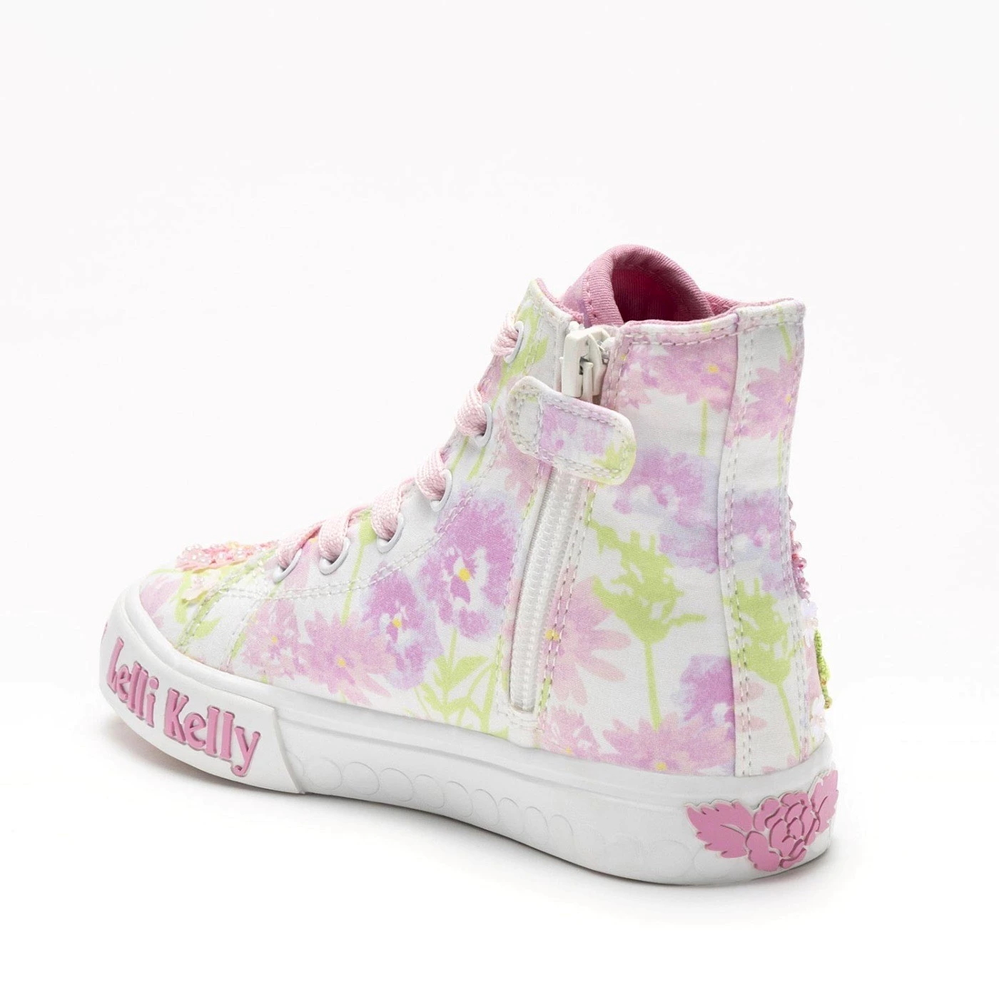 Lelli Kelly LKED4910 sneakers alta da bambina tessuto rosa multi