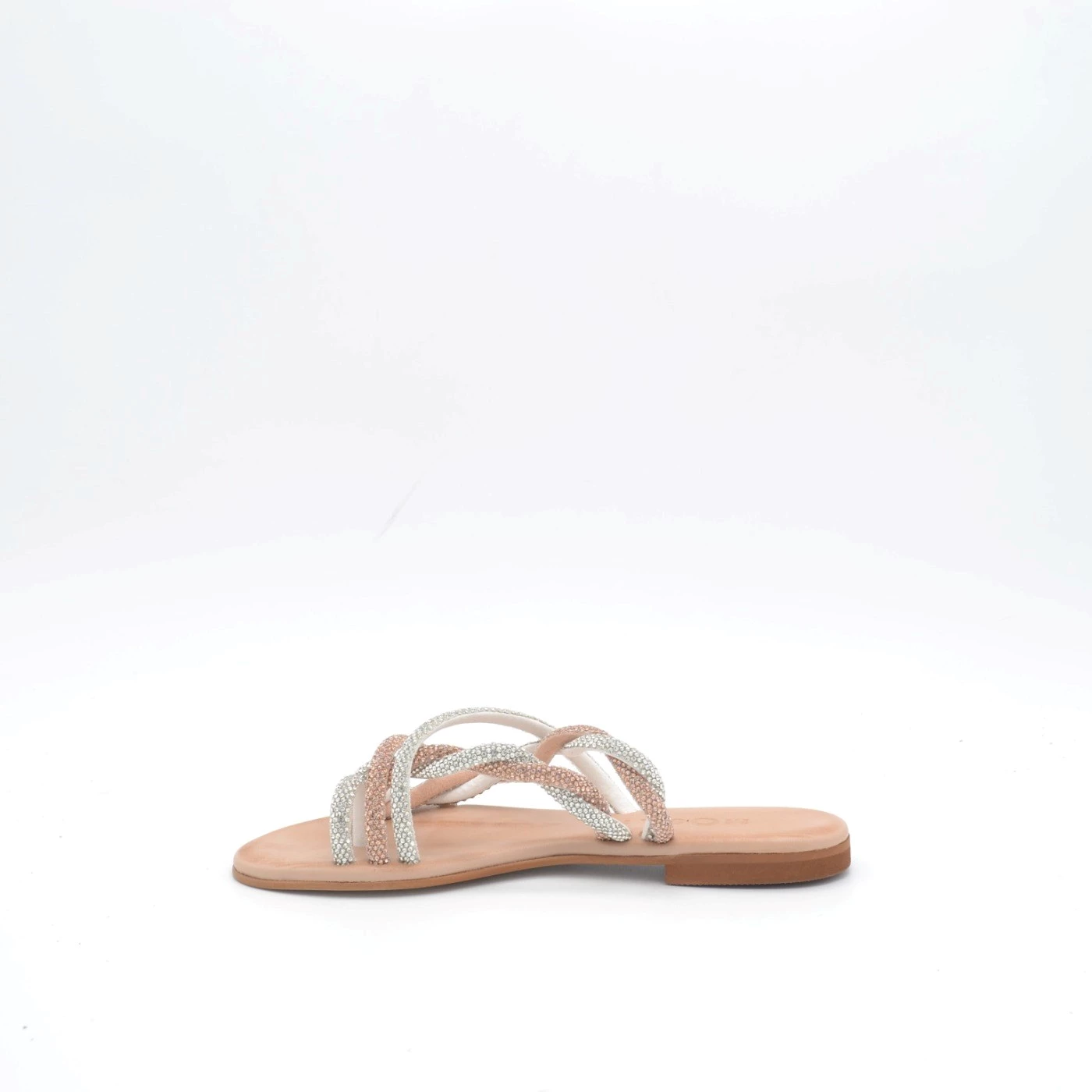 Mosaic LUISA sandali donna infradito basso con strass