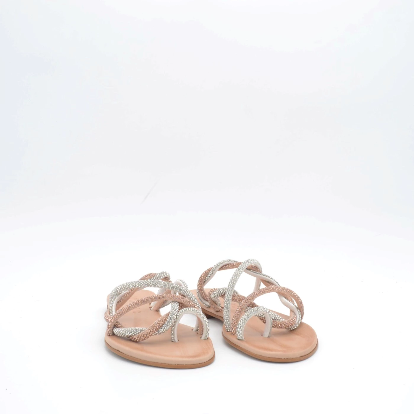 Mosaic LUISA sandali donna infradito basso con strass