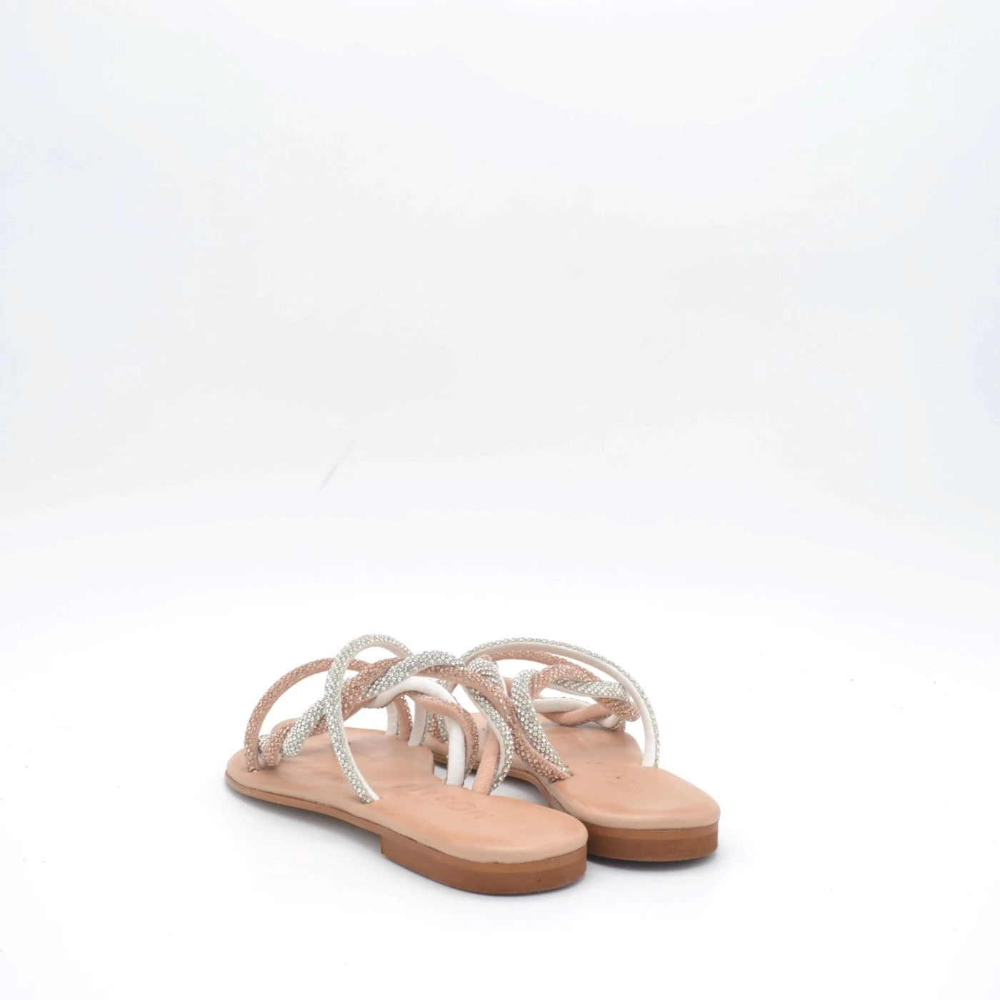 Mosaic LUISA sandali donna infradito basso con strass