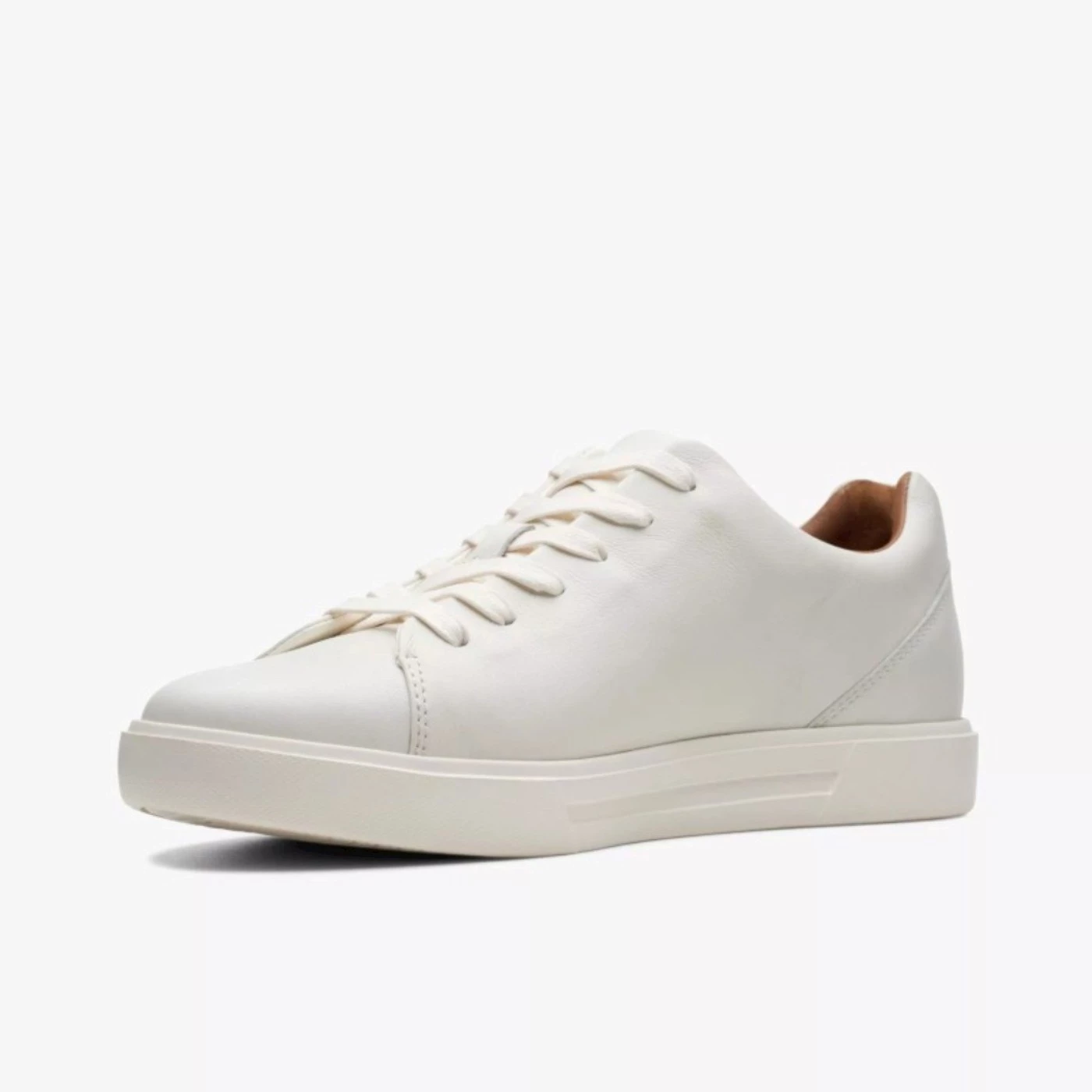 Clarks 26140164 Un Costa lace sneaker uomo pelle bianca