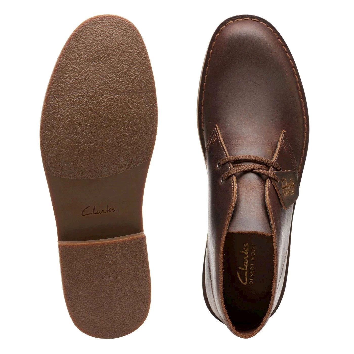 Clarks 26166785 desert boot polacchino pelle ingrassato marrone