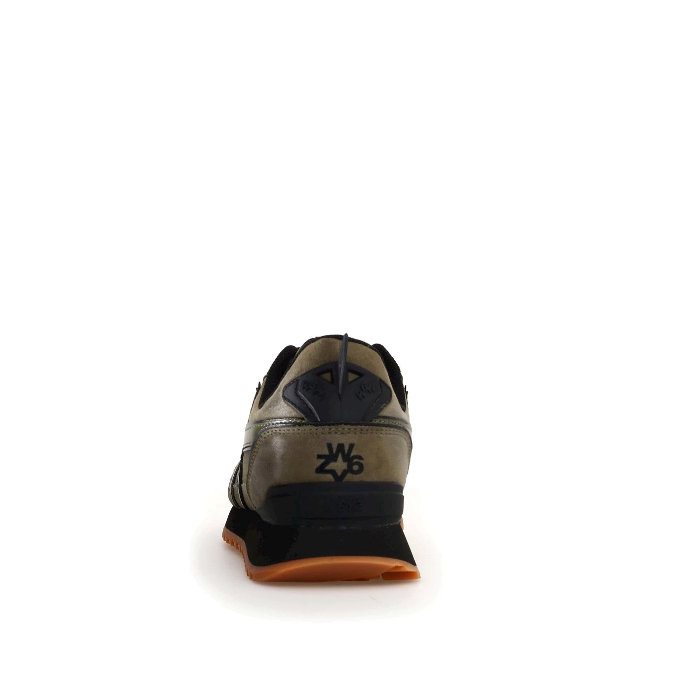 W6YZ 1A24 JET-M sneakers uomo in camoscio militare bosco