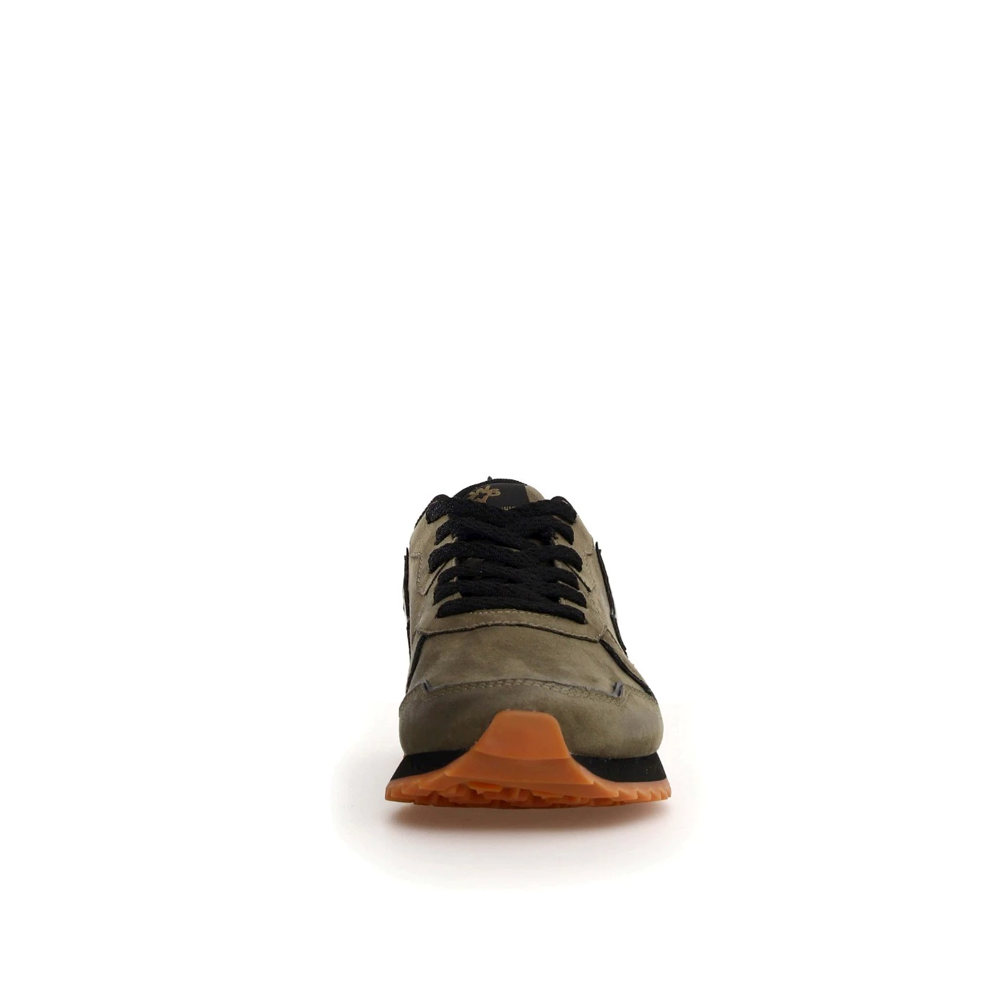 W6YZ 1A24 JET-M sneakers uomo in camoscio militare bosco