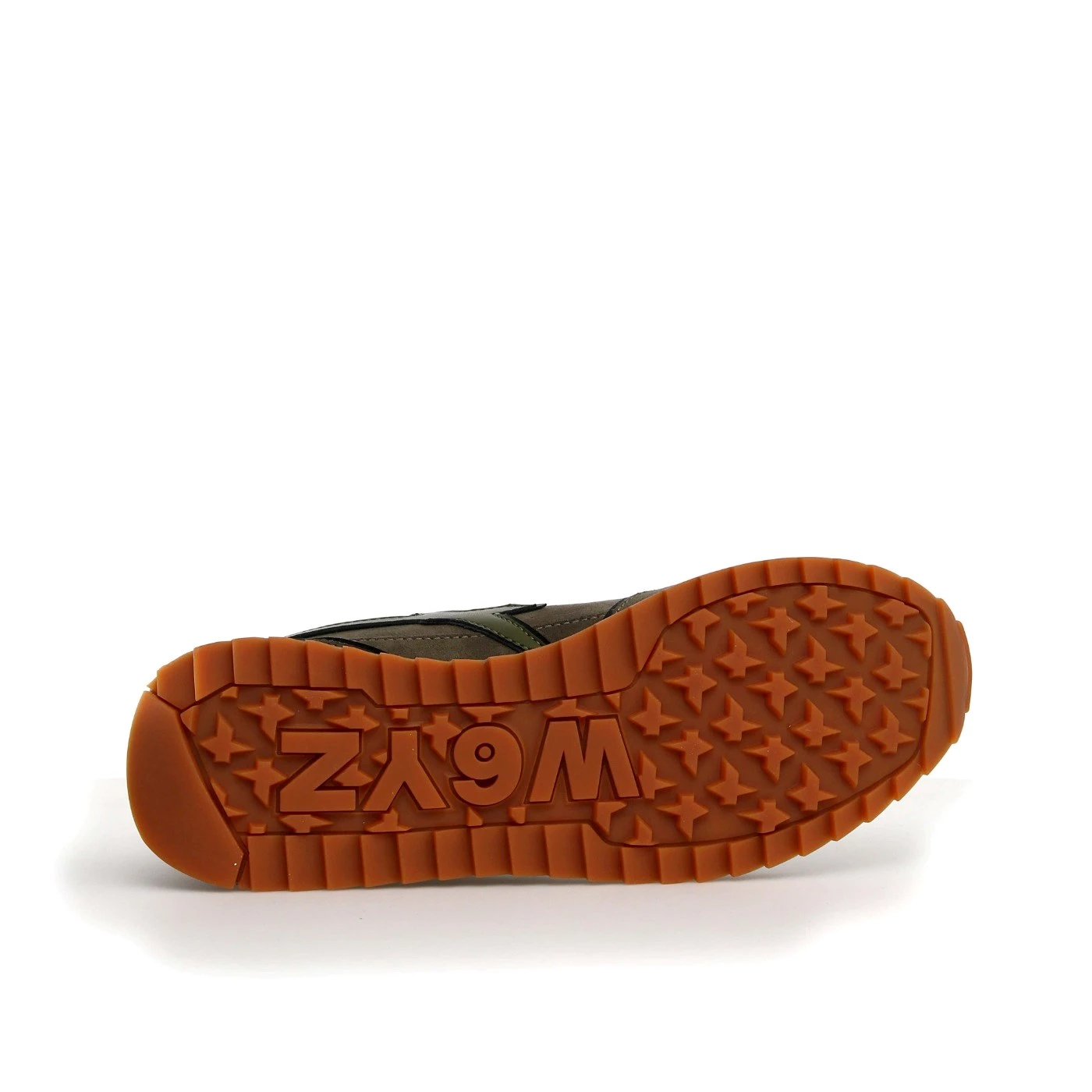 W6YZ 1A24 JET-M sneakers uomo in camoscio militare bosco
