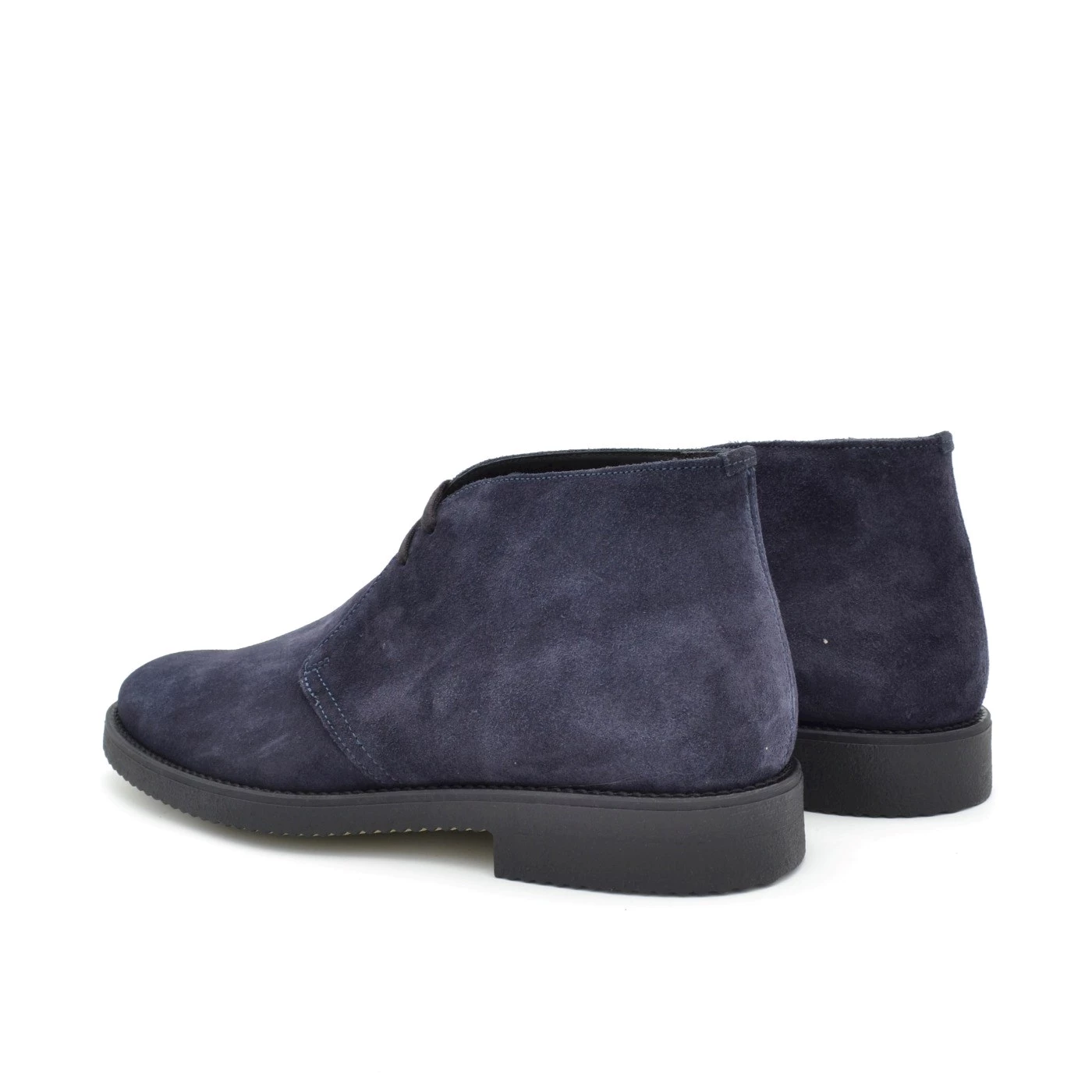 Antica cuoieria 17671 polacchini uomo in camoscio blu