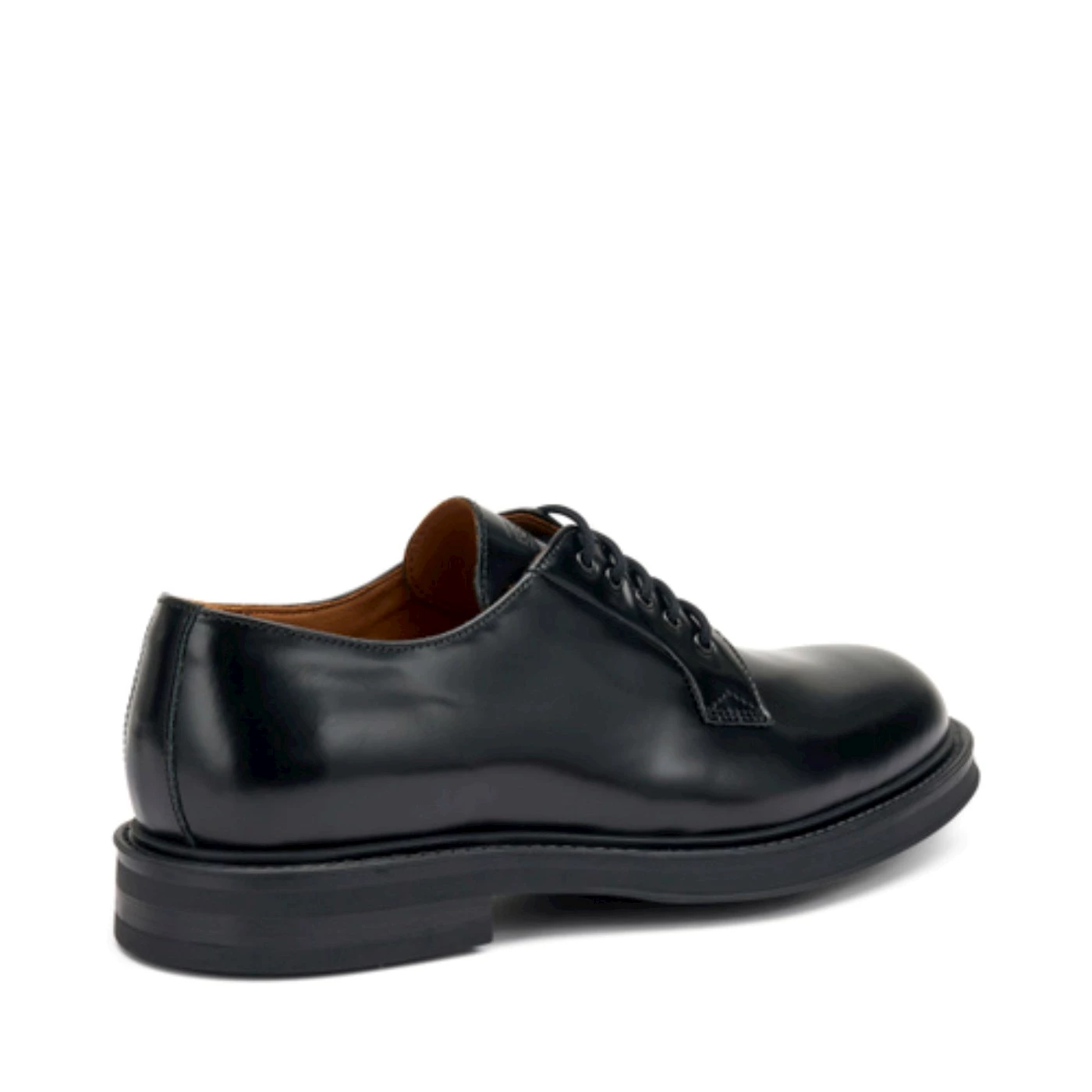 Frau 73Q1 stringate uomo in pelle nero fondo gomma