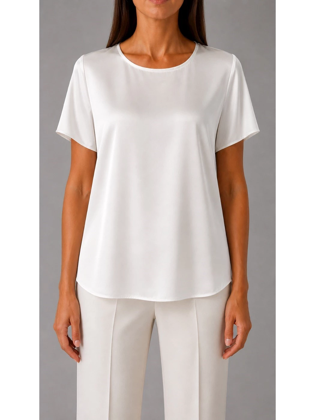 Blusa bianca essenziale Giulia Valli