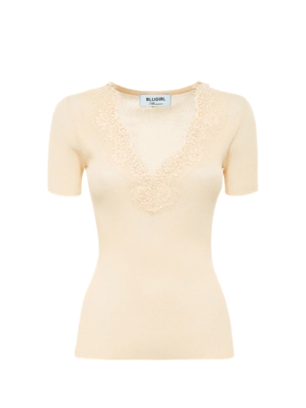 Ribbed sweater with lace BLUGIRL