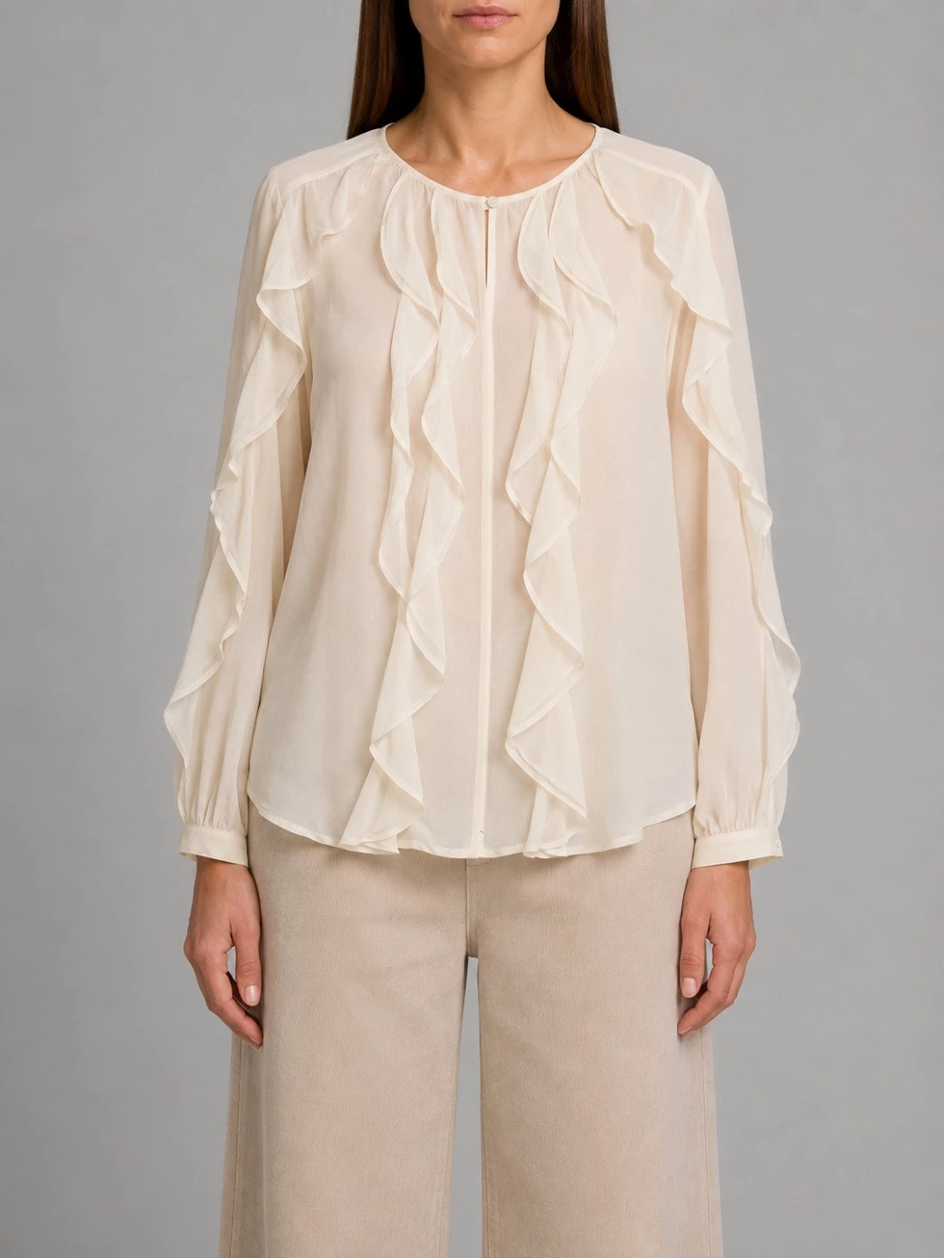 Blusa in mussola di cotone e seta IBlues
